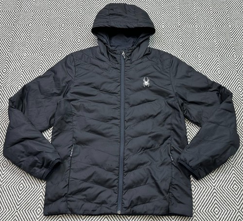 Spyder down jacket black - spyder,