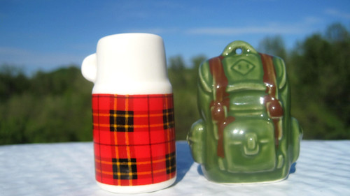 Mini back pack and thermos - and,