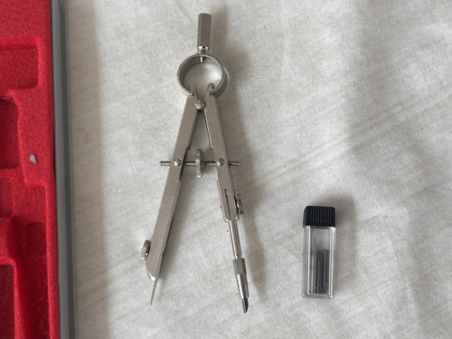 Compass technical drawing with
