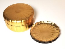 Vintage Otagiri Coaster Set Of 5 With Lidded Container Gold Leaf  Made In Japan