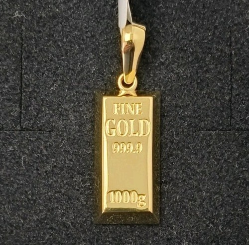 18k 750 gold pendant - gold, necklace