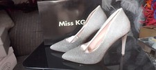 Miss Kg Silver Court Shoe New