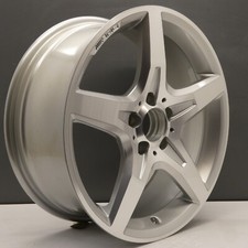 MERCEDES SLK R172 18" FRONT AMG ALLOY WHEEL RIM SILVER A1724012602 GENUINE X1