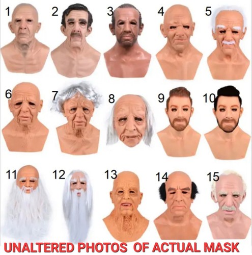 Realistic latex face mask - face,