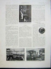 Original Old Vintage Print