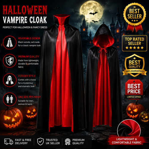 Halloween vampire cape - vampire,