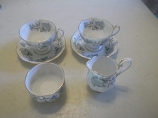 VINTAGE ROYAL ALBERT "SILVER MAPLE" TEA FOR 2 SET