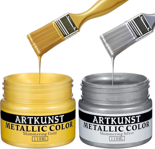 Acrylic paint metallic - paint, metallic,