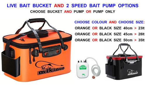Mikanuo live bait bucket - live,