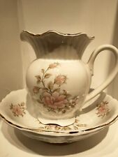Vintage Maryleigh Pottery Staffordshire England  Jug And Wash Bowl Set 