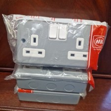 MK Metal Clad Double Socket
