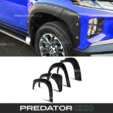 GLOSS BLACK WIDE ARCHES FENDER FLARES FOR MITSUBISHI L200 TRITON FACELIFT 19-23