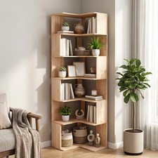 6-Tier Bookcase Corner Book