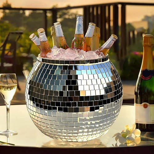 Mirrored ice bucket - mirrored,