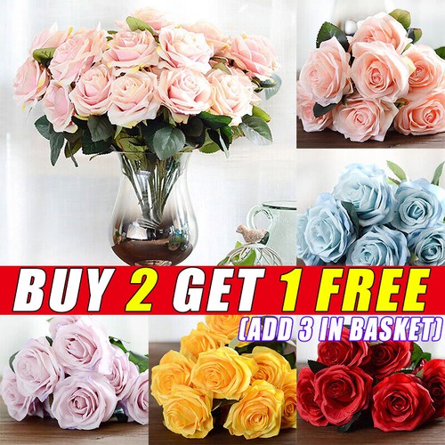 Heads silk rose artificial - heads,