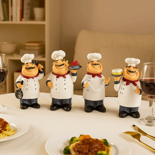 Rustic bakery chef resin - chef,