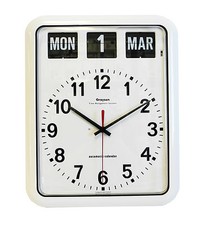White Grayson Digital Easy to Read Dementia Calendar Clock - G239A
