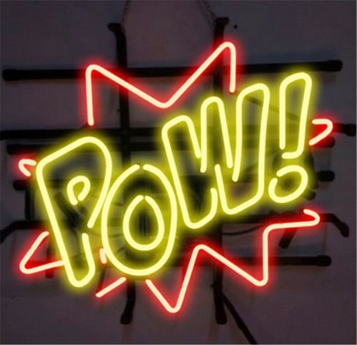 Vintage pow neon - vintage,