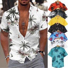 Mens Hawaiian Shirt Floral