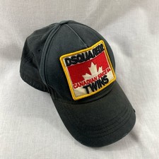 Dsquared2 Mens Black Dean & Dan Brothers Twins Baseball Cap One Size Adjustable