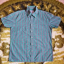 Brutus Trimfit Tartan Check Short Sleeve Shirt XL