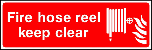 Fire hose reel keep clear