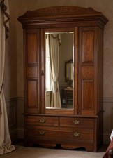 Edwardian Mahogany Wardrobe