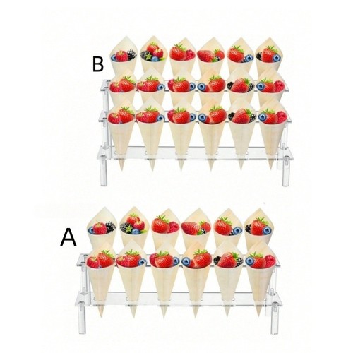 Acrylic cone dessert holder - acrylic,