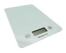 Digital Kitchen Scales, glass, metric and imperial weights, LCD display