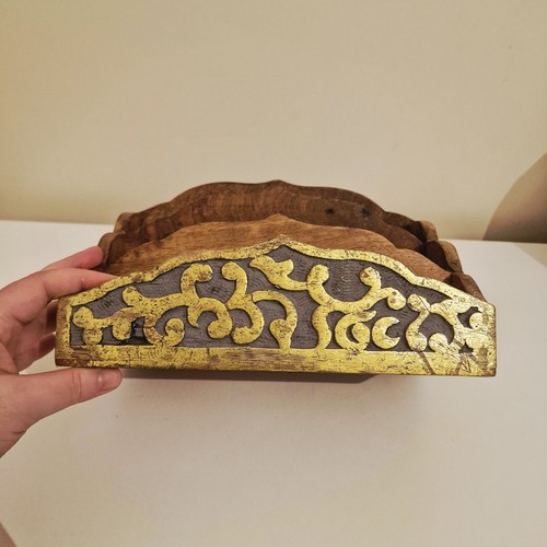 Wood desk organiser - wood,