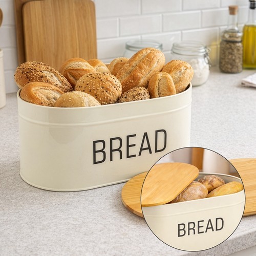 Bread bin with - with, lid