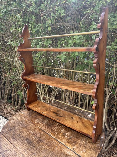 Antique mahogany and brass - mahogany,