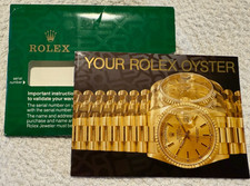 Genuine Your Tolex Oyster Manual Book And Green Card Holder 1997 579.56 