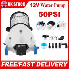 50PSI 12V Automatic Self-Priming Water Pump For Caravan Motorhome Boats RV Truck