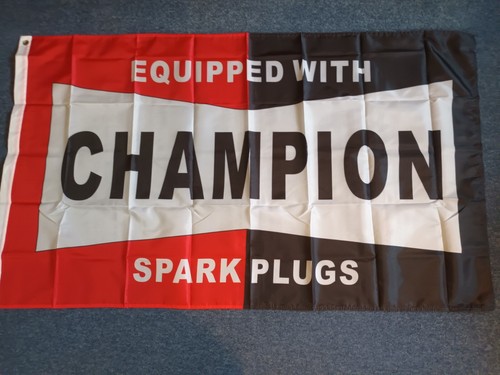 Champion spark plugs flag - plugs, &