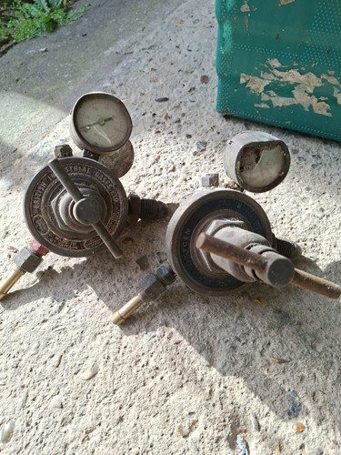 Old gas oxygen regulators - gas,
