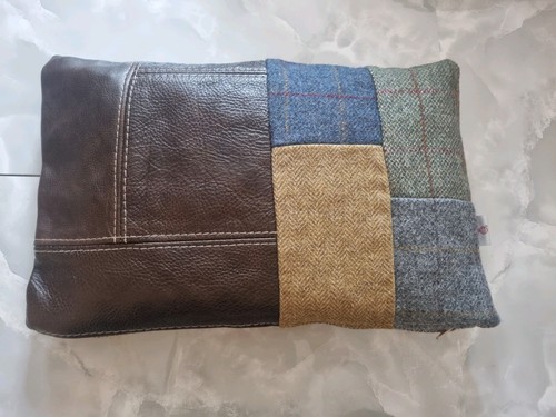 Harris tweed and leather - and,