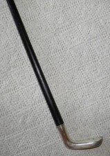 Antique Cane Sunday Sabbath Golf Walking Stick German Hallmarked 800 Silver Top