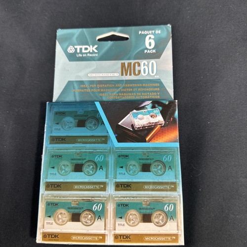 Tdk microcassettes mc60 - tdk,