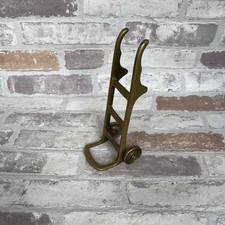 Vintage miniature Sack Barrow Trolley - brass - W&P