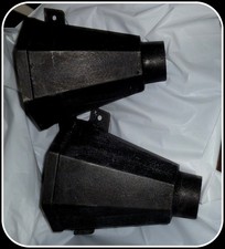 BLACK CAST IRON HOPPERS - NICE FOR PUTTING PLANTS IN