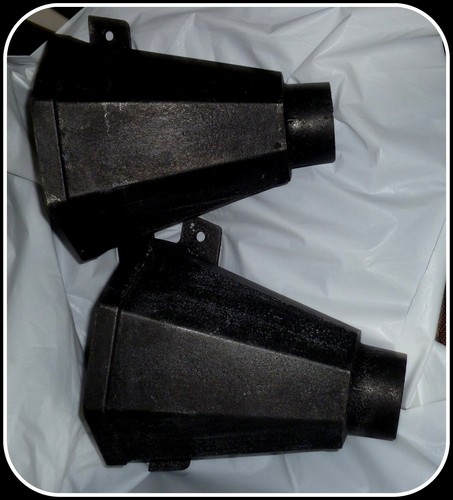 Black cast iron - hoppers,