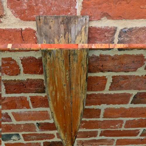 Vintage wooden boat oar - oar, long
