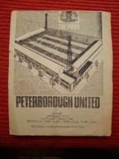 Peterborough United v Kettering Town programme.  26/3/1969  Northants Senior Cup