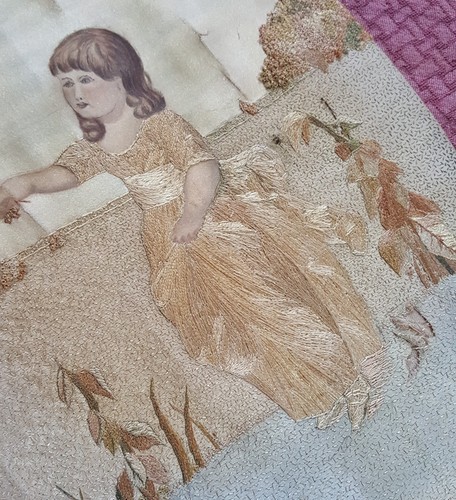 Embroidery needlework antique - needlework,