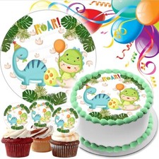 Dinosaur Cake Topper Party