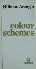 Hillman Avenger Colour Schemes