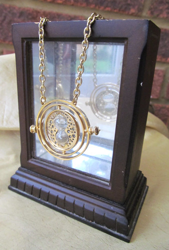 Time turner necklace hourglass - time,