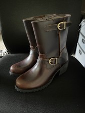 Harley-Davidson Lalanne Brown Motorcycle Leather Engineer Boots Women's 7 D84689