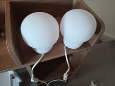 IKEA TOKABO Glass Opal White